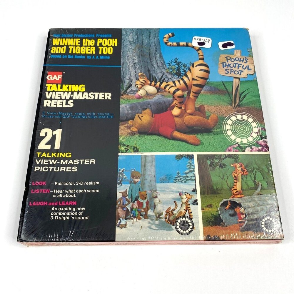 Winnie The Pooh and Tigger Too 3‎ Reel Boxed Set AVB369 Vintage Disney Sealed